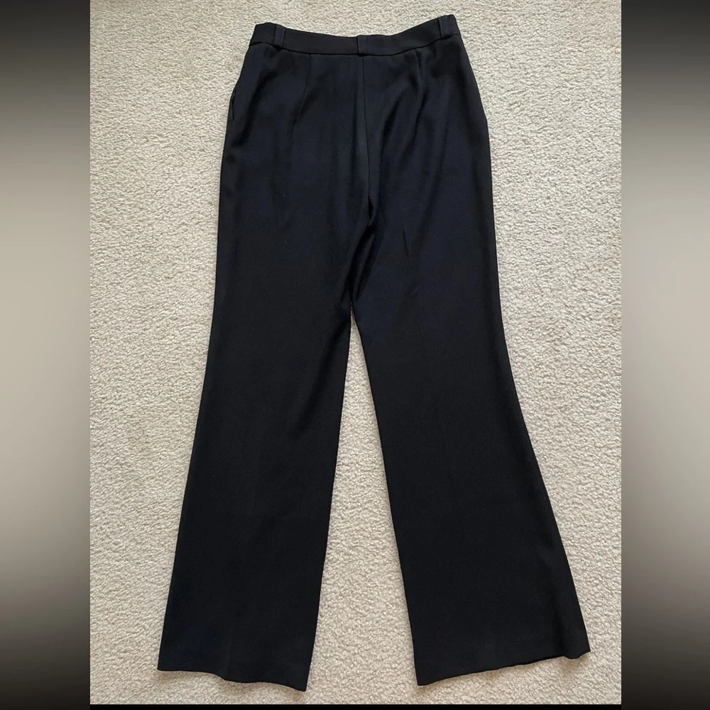 Nanette Lepore Wide Leg Trousers Dress Pants Black Women’s Size 8 Flare - Picture 5 of 11